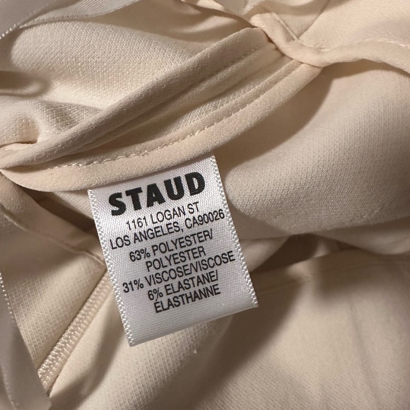 Staud - Caleb high-rise wide-leg pants ivory size 6 STAUD31812 - Picture 4 of 11